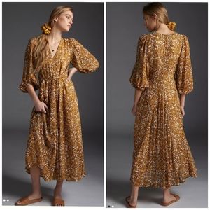 Anthropologie Faithfull Medina Paisley Maxi Dress